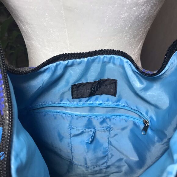 Robin Ruth New York Large Canvas Bag Tote Zip Closure - Picture 5 of 16